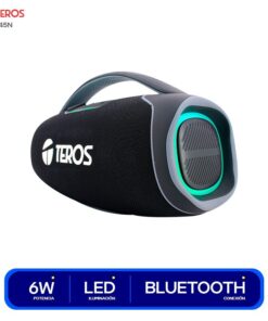 PARLANTE TEROS TE-6045N  TIPO C/ USB LUZ LED, 60W BLACK BLUETOOTH INALAMBRICO (P-REGALO)