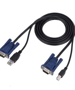 CABLE KVM USB-A + VGA MACHO (NEGRO) A HEMBRA 1.5M