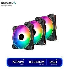 KIT COOLER P/CASE 3 EN 1 DEEP COOL CF120 PLUS RGB 120MM BLACK