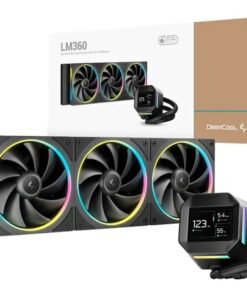 SIST. ENFRIAMIENTO LIQUIDO DEEP COOL LM360 BLACK ARGB 2.4 LCD SCREEN