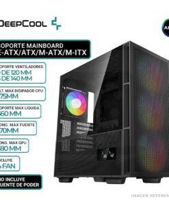 CASE DEEPCOOL CH560 BK DIGITAL S/FUENTE GAMER