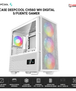 CASE DEEPCOOL CH560 WH DIGITAL S/FUENTE GAMER