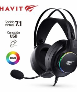 AUDIFONO HAVIT GAMENOTE H2007U USB 7.1  RGB GAMING C/MICRO BLACK