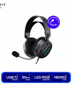 AUDIFONO HAVIT GAMENOTE H2038U USB 7.1  RGB GAMING C/MICRO BLACK