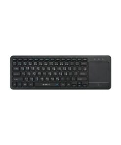 TECLADO HAVIT KB234WB-SP TOUCH PAD INALAMBRICO WIRELESS 2.4 GHZ, BT, BLACK