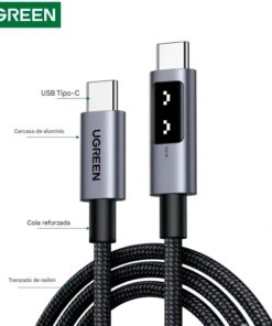 CABLE DE CARGA RAPIDA UGREEN UNO L509, USB-C A USB-C, 100 W