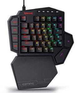 TECLADO REDRAGON DITI K585-RGB, UNA SOLA MANO,SWITCH BROWN, USB, MECANICO