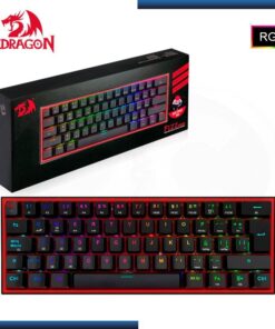 TECLADO REDRAGON FIZZ PRO K616-RGB BLACK SWITCH RED BLUETOOTH MECANICO GAMING ESPAÑOL