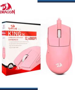 MOUSE REDRAGON K1NG 1K M724P 12400 DPI GAMING PINK