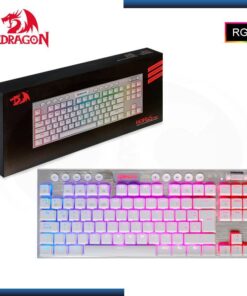 TECLADO REDRAGON KUMARA K552RGB-1, MECANICO, SWITCH RED, TECL. WIRED RGB 80% (EN ESPAÃ‘OL), BLACK