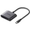 ADAPTADOR  UGREEN CM387 3 EN 1  USB-C A SD/TF DUAL, USB