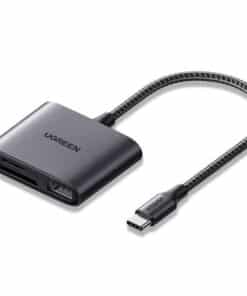 ADAPTADOR  UGREEN CM387 3 EN 1  USB-C A SD/TF DUAL, USB