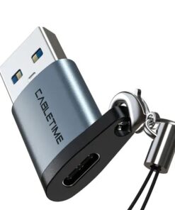 ADAPTADOR USB-A MACHO A USB-C HEMBRA - CABLETIME | CP73G