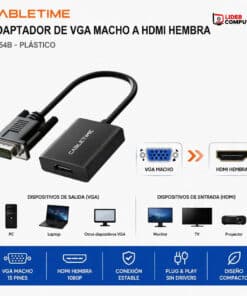 PARLANTE ENKORE BRAIN ENS301 2.0 RGB USB+JACK BLACK