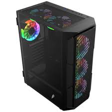 CASE 1ST PLAYER FIREBASE XF-BK-4F7 4FAN S/FUENTE BLACK