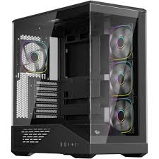 CASE 1ST PLAYER GM7 (GM7-BK-3FN7R-1FN7) ARGB ATX MID TOWER CHASSIS S/FUENTE BLACK