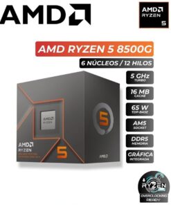 PROCESADOR AMD RYZEN 5 8500G 3.5/5.0GHZ. 6CORE, 22MB. AM5
