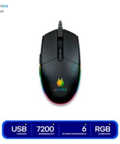 MOUSE ANTRYX GAMING M640 V2 CHROME STORM DPI 7200  USB  BLACK