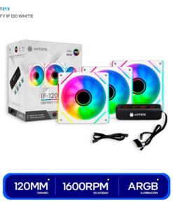 KIT COOLER P/CASE 3 EN 1 ANTRYX IF-120 120MM ARGB WHITE