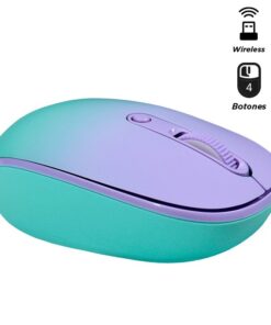 MOUSE TEROS INALAMBRICO  TE-1224S LILA,MENTA