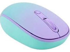 MOUSE TEROS TE-1239S INALAMBRICO MENTA/LILA