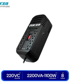 ESTABILIZADOR FORZA FVR-2202 2200VA-100W 8 TOMAS