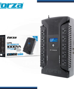 UPS INTERACTIVO FORZA HT-1002LCD 1000VA/600W 220V, 10 TOMAS, INTERACTIVO, PANTALLA LCD