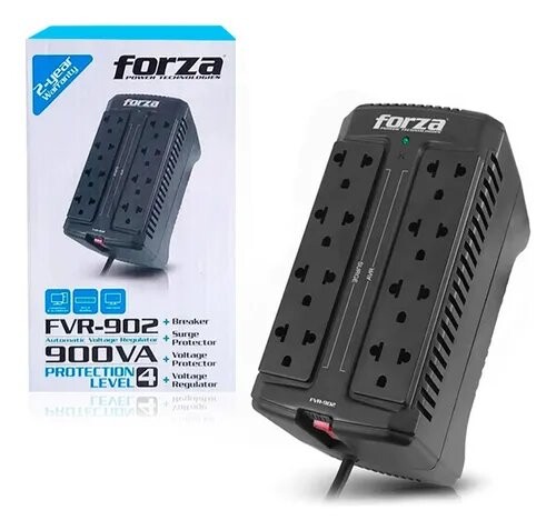 ESTABILIZADOR FORZA FVR-902 900VA/ 450W 8 TOMAS