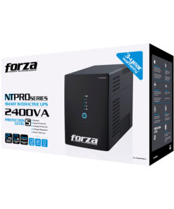 UPS FORZA NT-2402PRO, INTERACTIVO, 2400VA/1200W 220V, 6+4 TOMAS (PROTEC. SOBRETENSION + BATERIA), AVR, 1 PUERTO USB-B (COMUNICACIÓN), DISYUNTOR DE ENTRADA, PROTECCION RJ45-1