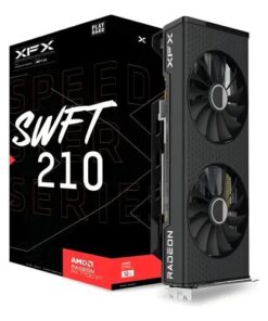 TARJETA DE VIDEO XFX SWFT 210 AMD RADEON RX 7700 XT,12GB, 2X FANS, GDDR6, 192BIT, BLACK