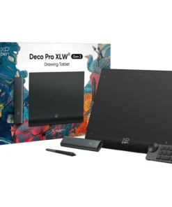 TABLETA GRAFICA INALAMBRICA XP-PEN DECO PRO XLW MT1592B V2 BLUETOOTH 3030 MAH(10 HORAS) 15X9IN, LAPIZ 16K + MINAS, TECLADO INALAMBRICO + DIAL, 2 CABLES, ENTRADA USB-C, GUANTE DE DIBUJO, BLACK SIN PANTALLA