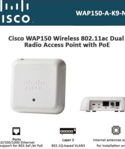 ACCES POINT CISCO WAP150-A-K9-NA WIRELESS  AC/N DUAL RADIO WITH POE incorp. 1200MPS
