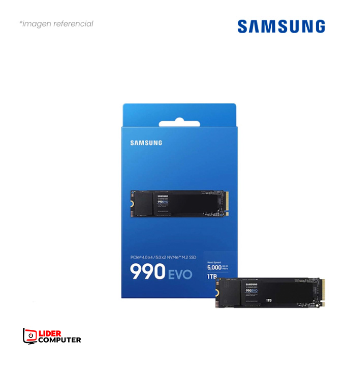 UNID. ESTADO SOLIDO SSD SAMSUNG 1TB 990 EVO PLUS PCI 4.0 X 4 / 5.0 X 2 NVME M.2 7150MB/S