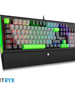 TECLADO ANTRYX MK ZIGRA EVO BLACK & GRAY, SWITCH RED MECANICO